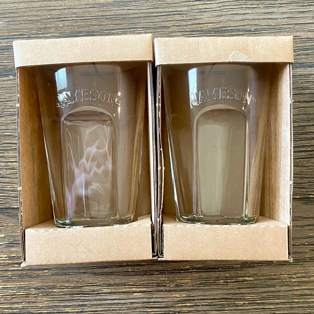 NEW Jameson Whisky Drinking Glasses Souvenir Brand Merchandise Bar Barware